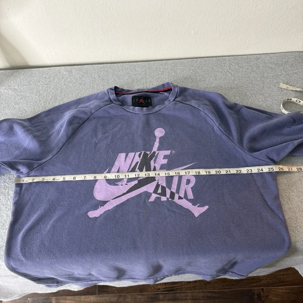 Air Jordan Classic Jumpman Purple Blue Crew Sweatshirt‎ Crewneck Mens XL